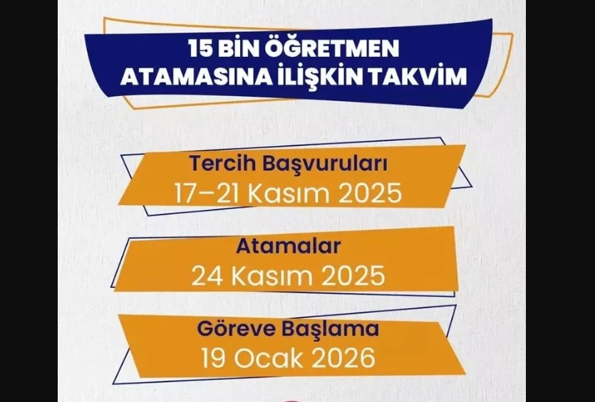 15 Bin Öğretmen İçin Tercih Süreci Başlatıldı. Tercihler 21 Kasım Saat 16.00’da Sona Erecek