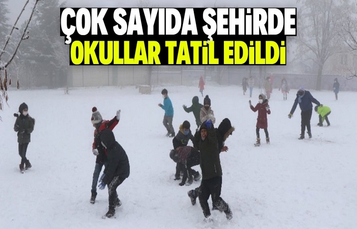 Eğitime Kar Engeli. Türkiye’nin Bir Çok İlinde Okulların Tatil Edildi