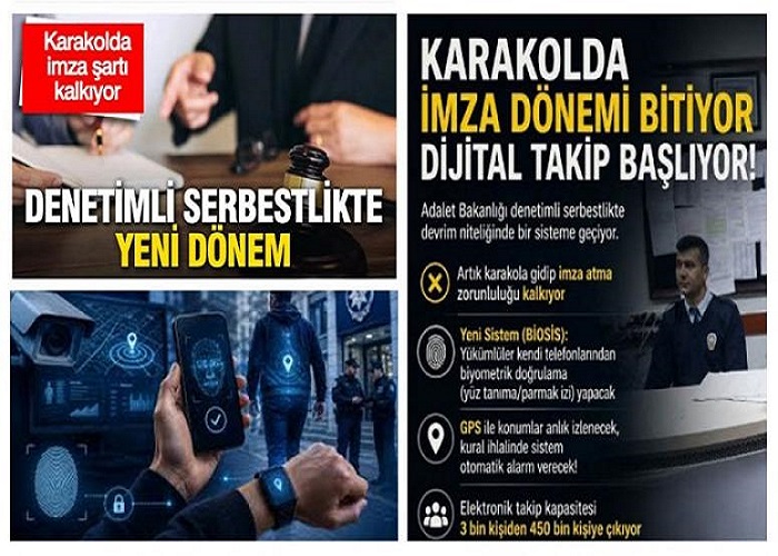 Denetimli Serbestlikte Yeni Dönem: Karakolda İmza Şartı Kalkıyor