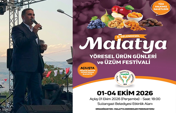 7.Malatya Yöresel Ürün Günleri ve Üzüm Festivali 01 – 04 Ekim’de